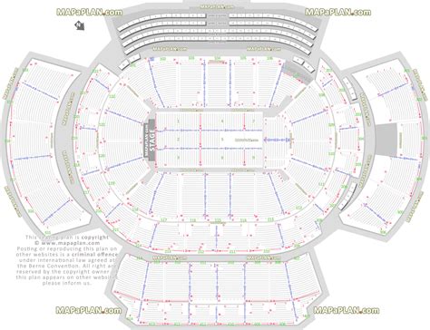 Atlanta State Farm Arena Seating Chart Detailed Seat And Row Numbers