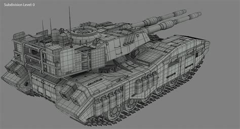 Futuristic Tank 3d Turbosquid 1198654