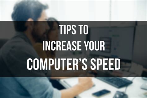 If you've cleaned up space on your drive, congratulations: Tips to Increase your Computer's Speed - Al Ain University