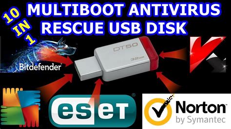 Multi Boot Antivirus Rescue Usb Disk Youtube