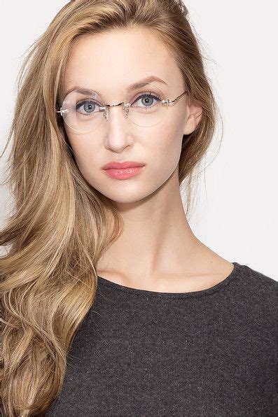 Palo Alto Old School Rimless Silver Frames Eyebuydirect Glasses For Round Faces Glasses