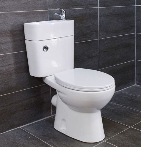 Duo All In One Toilet Basin Combination Cloakroom Unit Sink · 16149 Toilet And Basin Unit