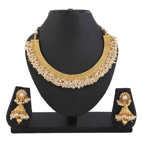 Gold Pearl Necklace Sets Jewels Galaxy 1568311
