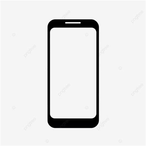 Flat Simple Simple Mobile Phone Border Cell Phone Frame Black And