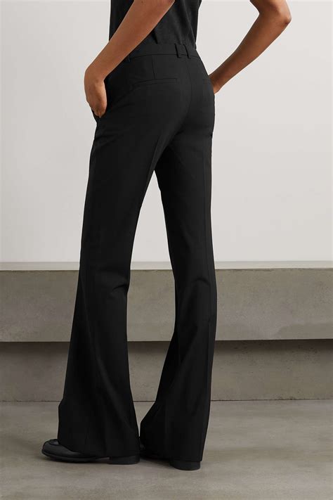 theory demitria 4 stretch wool flared pants net a porter