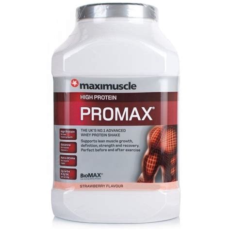 Maximuscle High Protein Promax Strawberry Flavour 454g Pharmacykwik