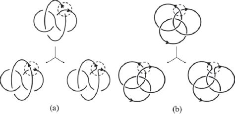 Reduction Schemes A The Whitehead Link W Top Diagram Gives The