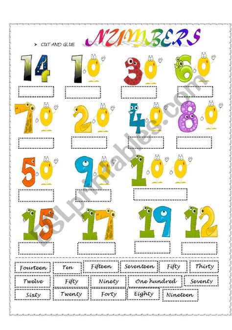 Numbers Esl Worksheet By Lovely15