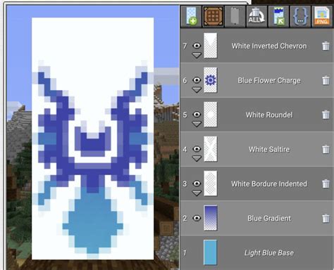 Light Blue Banner Designs Minecraft Canvas Simply