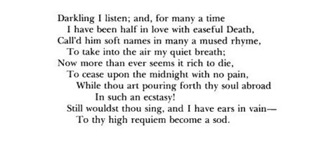 John Keats Ode To A Nightingale Quotespoems Pinterest John