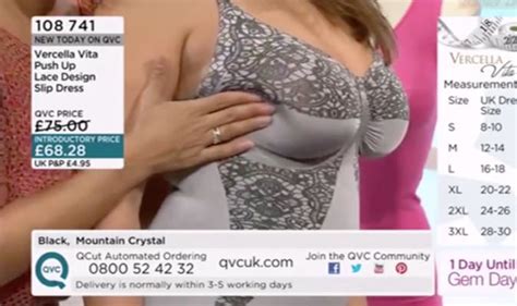 Qvc Presenter Gets Very Hands On With Busty Underwear Model Life