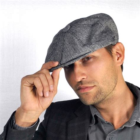 Jaxon Hats Herringbone Wool Blend Newsboy Cap Ebay