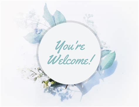 Welcome Card Template