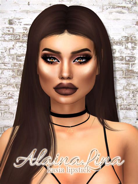 Sims 4 Cc Finds — Alaina Lina Cc Kasia Lipstick • Overdrawn