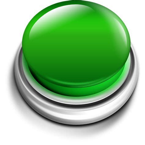 Pin Green Button Internet Web Blank Template Click Here Go Ok Yes