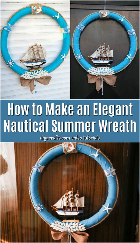 How To Make An Elegant Nautical Summer Wreath Diy And Crafts