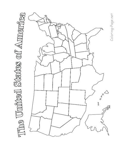 50 States Coloring Pages At Free Printable Colorings