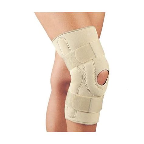 Neoprene Stabilizing Knee Brace Wcomposite Hinges Beige Sm Walmart