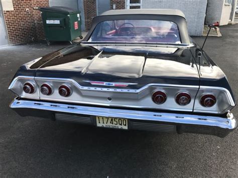1963 Chevrolet Impala Ss 409 Convertible Loaded Air Conditionrotisserie