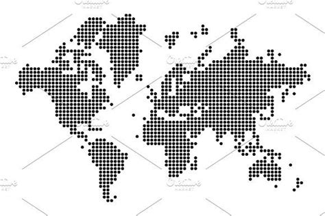 World Map Silhouette World Map In By Abscent On Creativemarket In