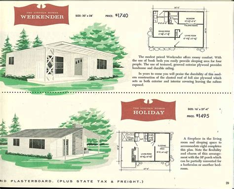 Factory Built Houses 28 Pages Of Lincoln Homes From 1955 Retro
