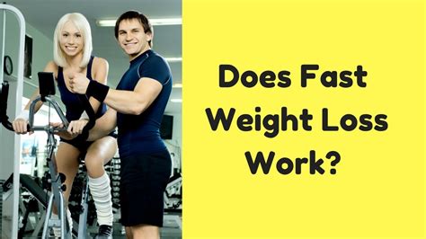 Does Fast Weight Loss Work Weight Loss Motivation Youtube