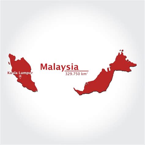 Premium Vector Map Of Malaysia