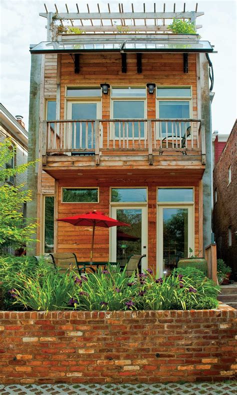 To make it look more beautiful, you can create a small garden in front of the house. Row House Renovation: A LEED-Certified Home in Richmond's ...
