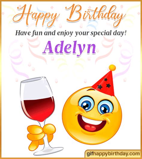wish happy birthday s with name adelyn