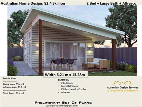 Maybe you would like to learn more about one of these? House Plans 2 Bed Small & Tiny Home-Living Area 59.4 m2 ...