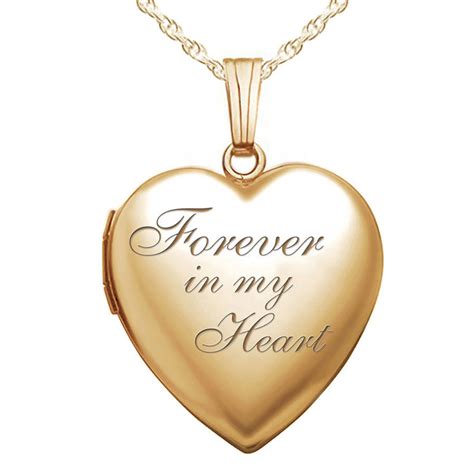 Gold Filled Forever In My Heart Heart Locket Pg89018