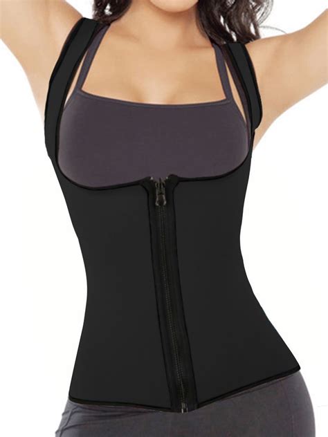 sayfut women s slimming body shaper neoprene corset vest hot sweat shirt for weight loss ultra