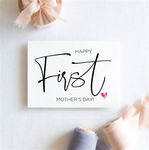 Digital Happy First Mothers Day Downloadable Card 1st Mothers Etsy Uk