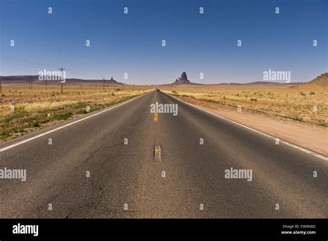 Highway 163 Heading For Monument Valley Hi Res Stock Photography And