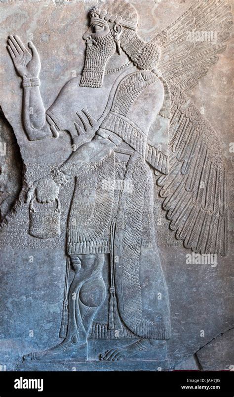 Assyrian Relief Of King Ashurnasirpal Ii Bc Pergamon Museum