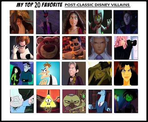 My Top 20 Favorite Post Classic Disney Villains By Thedeviousdude On