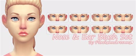 Lunas Cc Finds — Pixelsimdreams ♦ Ts4 Nose And Ear Blush Set