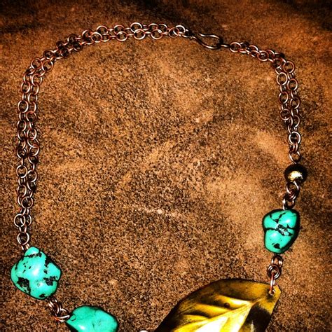 Copper Turquoise Necklace Turquoise Necklace Necklace Turquoise