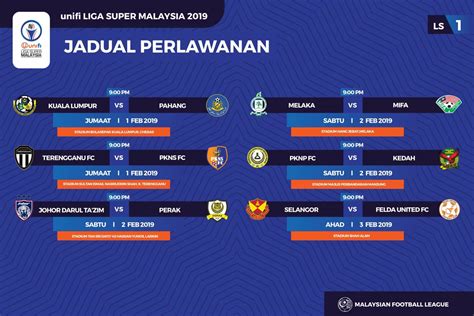 Puas Menunggu Ini Jadual Liga Super Malaysia 2019