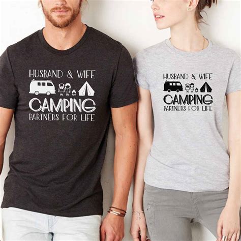 Husband And Wife Camping Partners For Life Svg Cut File Teedesignery