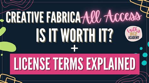 Creative Fabrica All Access Is It Worth It License Terms Explained