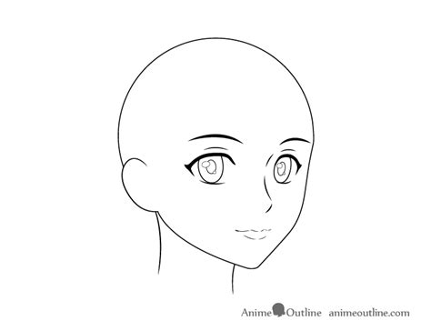 How To Draw An Anime Female Face 34 View Animeoutline Ratingperson