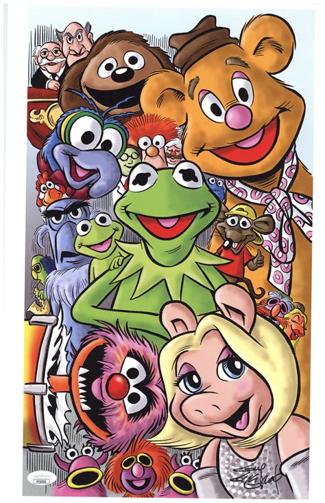 Muppets 11x17 Art Print Created By And Signed By Guy Gilchrist Inclu