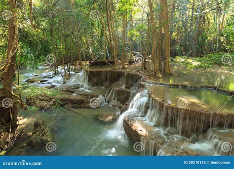 Beautiful Multi Layered Waterfall Royalty Free Stock Image Image