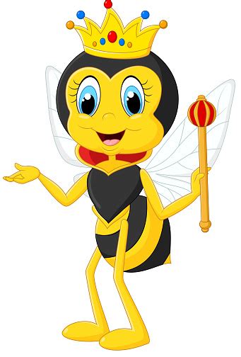 Cartoon Queen Bee Presenting Stock Illustration Download Image Now