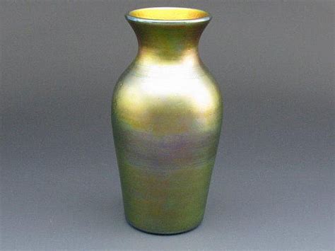 Sold Price Signed Quezal Art Glass Vase Measures 6 5 X 3 25 Invalid Date Cdt