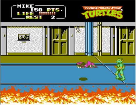 Teenage Mutant Ninja Turtles Ii The Arcade Game Nintendo