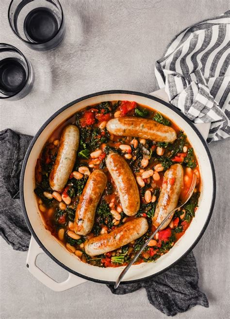 This search takes into account your taste preferences. Tuscan Chicken Sausages with White Beans and Kale | Recipe ...