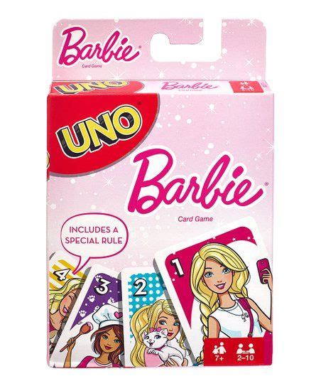 Using this card, you enjoy a lot of seasonal exclusive offers, pay. Mattel Barbie UNO | Zulily | Card games, Uno card game, Barbie