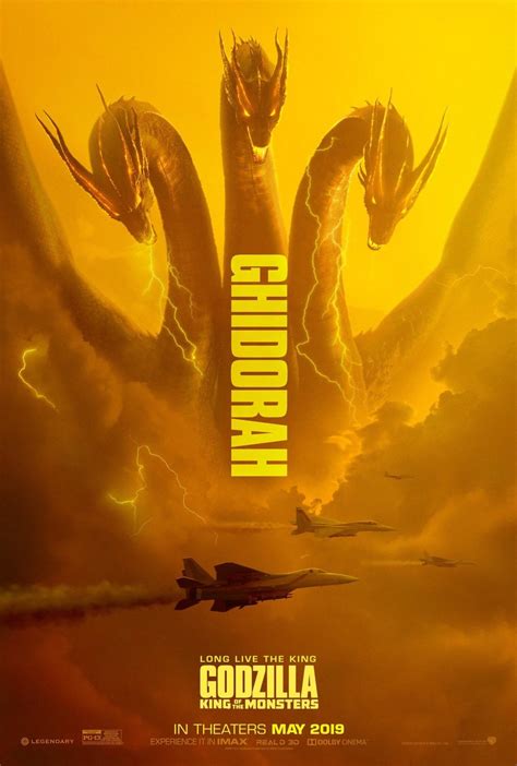 Godzilla King Of The Monsters Movie Ghidorah Mothra And Rodan
